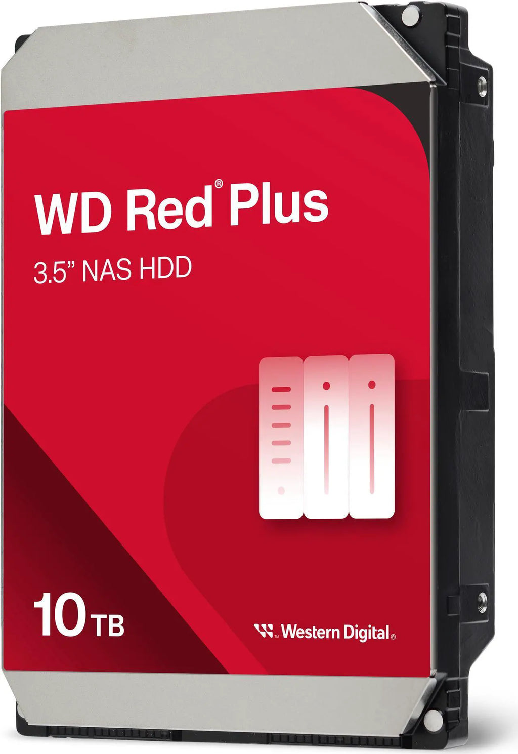 Western Digital 12TB WD Red Plus NAS Internal Hard Drive HDD - 7200 RPM, SATA 6 GB/s, CMR, 512 MB Cache, 3.5" - WD120EFBX