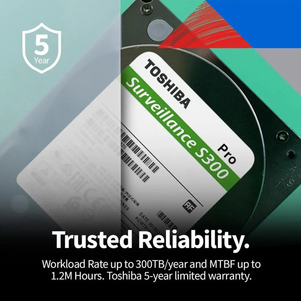 Toshiba S300 Pro HDWT380 8 TB Hard Drive - 3.5" Internal - SATA (SATA/600)