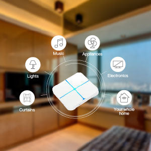 Aeotec WallMote Quad, Wireless Zwave on Off Switch, 4 Zwave
