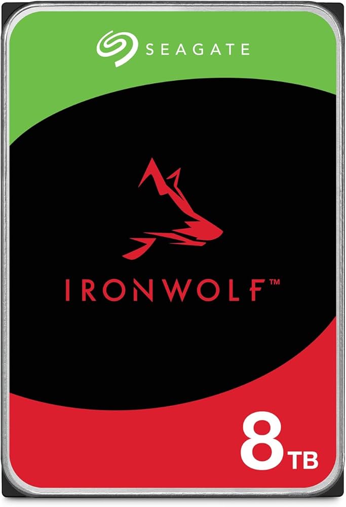 Seagate IronWolf 8TB NAS Internal Hard Drive HDD – 3.5 Inch SATA 6Gb/s 7200 RPM 256MB Cache for RAID Network Attached Storage (used)