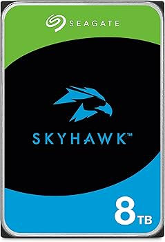 Seagate Skyhawk 8TB Video Internal Hard Drive HDD – 3.5 Inch SATA 6Gb/s 256MB Cache for DVR NVR Security Camera System with Data Rescue Services (used)
