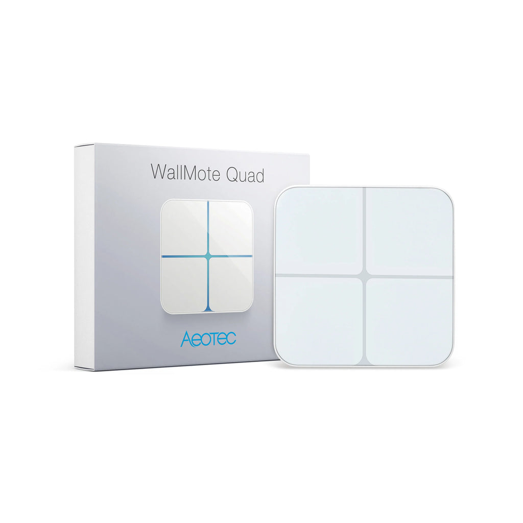 Aeotec WallMote Quad, Wireless Zwave on Off Switch, 4 Zwave